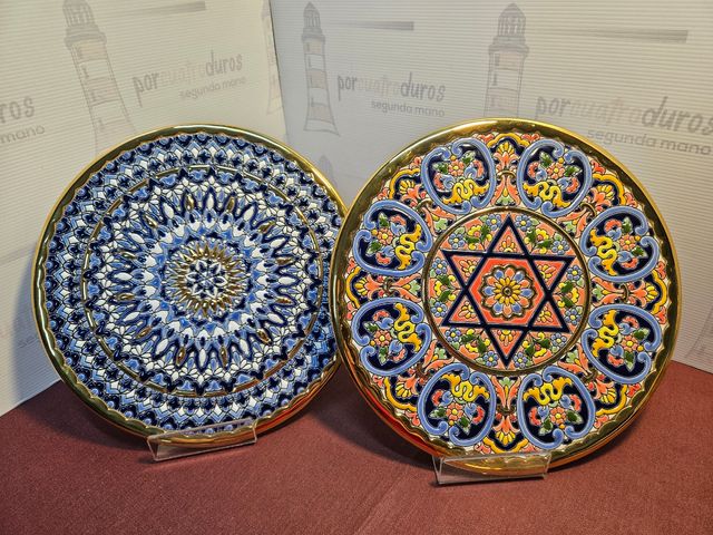 Platos Cercolon - Pintados a mano oro 24K