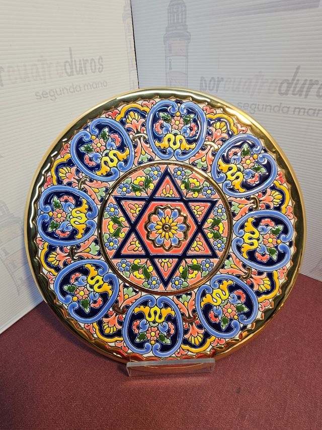 Platos Cercolon - Pintados a mano oro 24K