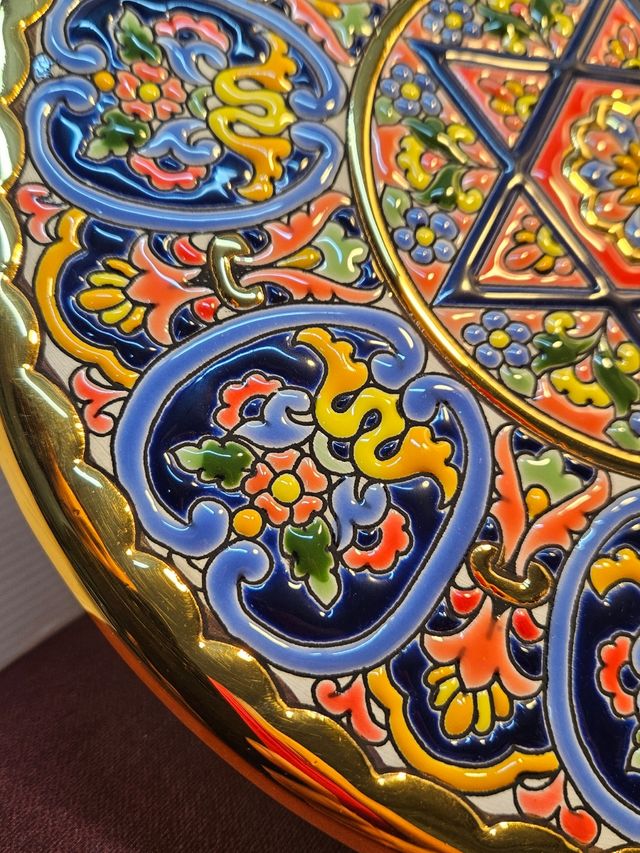 Platos Cercolon - Pintados a mano oro 24K