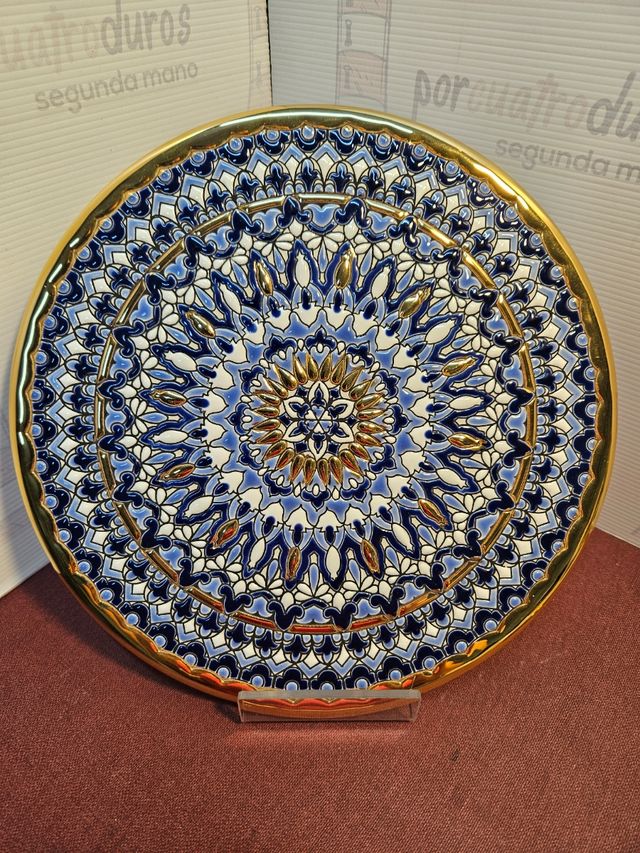 Platos Cercolon - Pintados a mano oro 24K