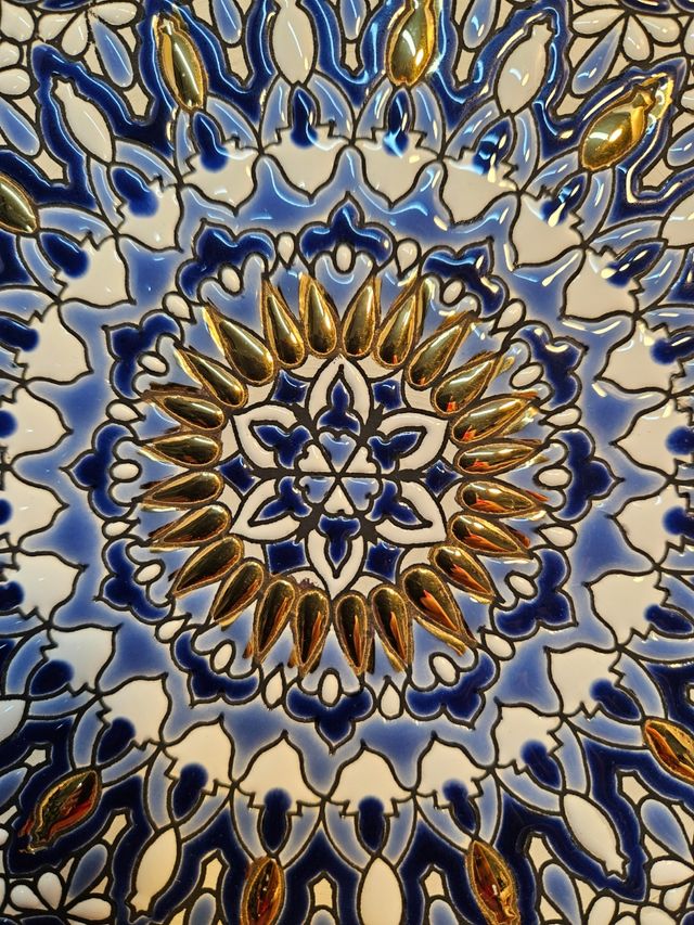 Platos Cercolon - Pintados a mano oro 24K