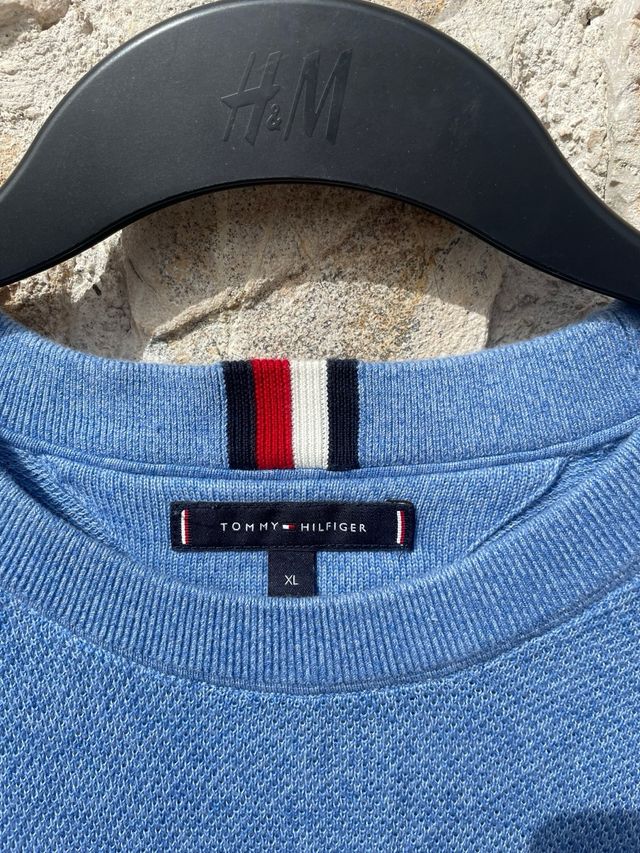 maglione tommy hilfiger taglia xl blu