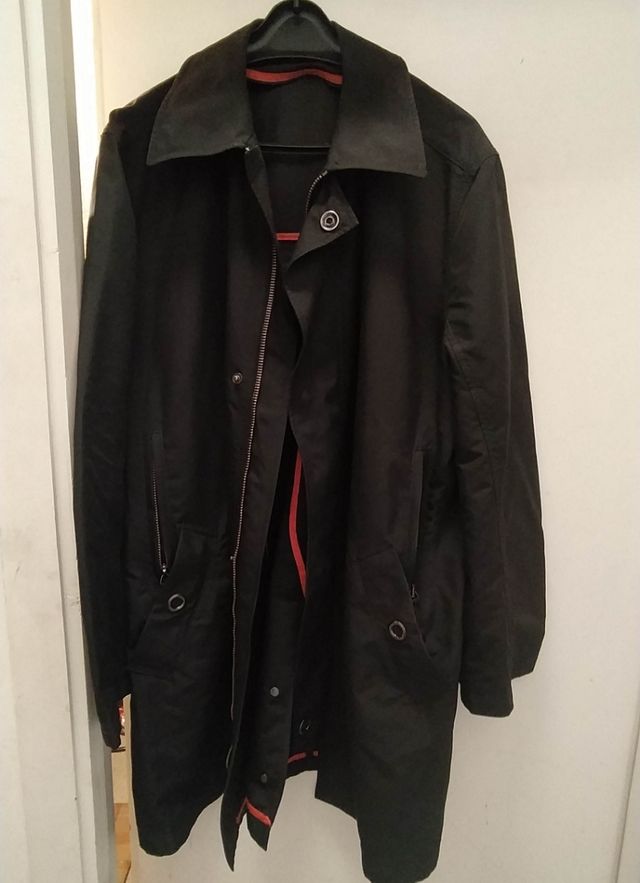 Gabardina corta hombre