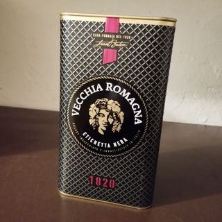 SCATOLA METALLO VECCHIA ROMAGNA ETICHETTA NERA