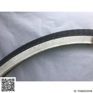 Cubierta neumática blanca/negra 650x35b  FA66