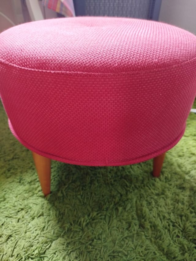 Escabel o reposapiés redondo