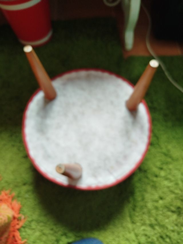 Escabel o reposapiés redondo