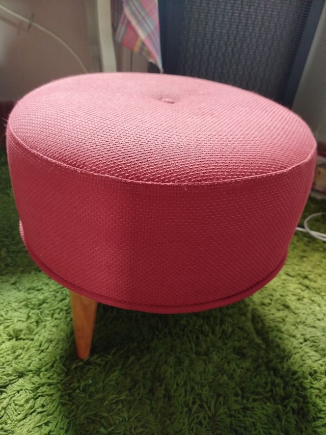 Escabel o reposapiés redondo