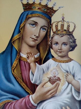 Cuadro sagrado corazón de maría 