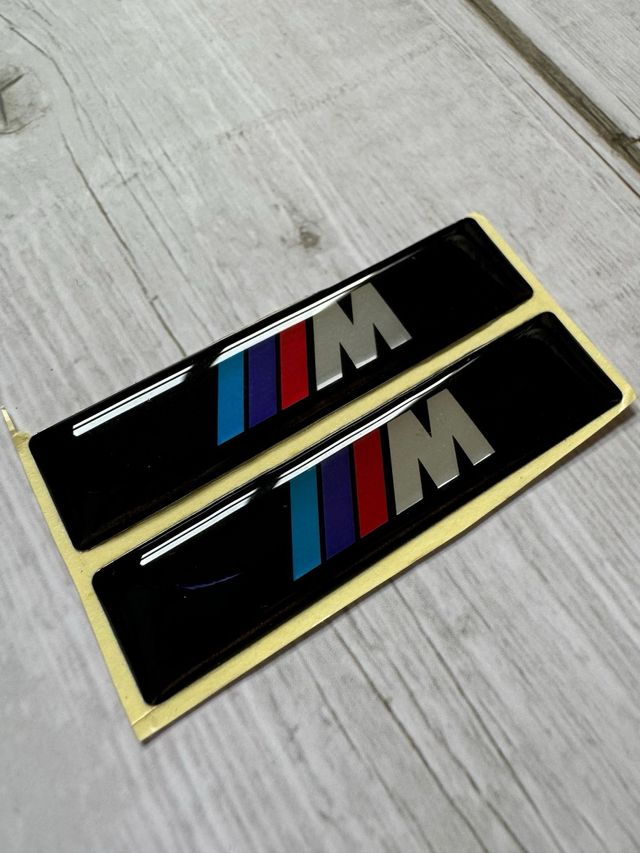 2 PEGATINAS EMBLEMA GEL 3D BMW “M” PACK M E36 E46