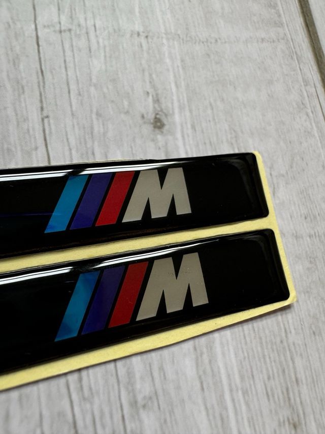 2 PEGATINAS EMBLEMA GEL 3D BMW “M” PACK M E36 E46