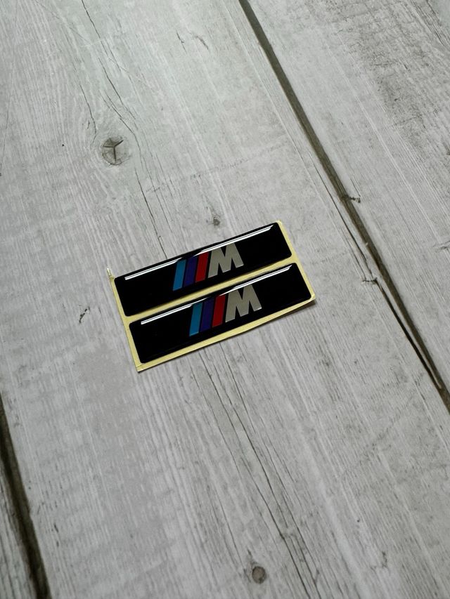 2 PEGATINAS EMBLEMA GEL 3D BMW “M” PACK M E36 E46