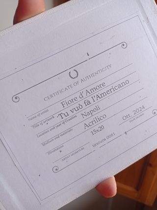 Dipinto acrilico su tela Fiore d'Amore 