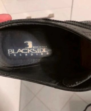 Scarpe nere con lacci vera pelle 40