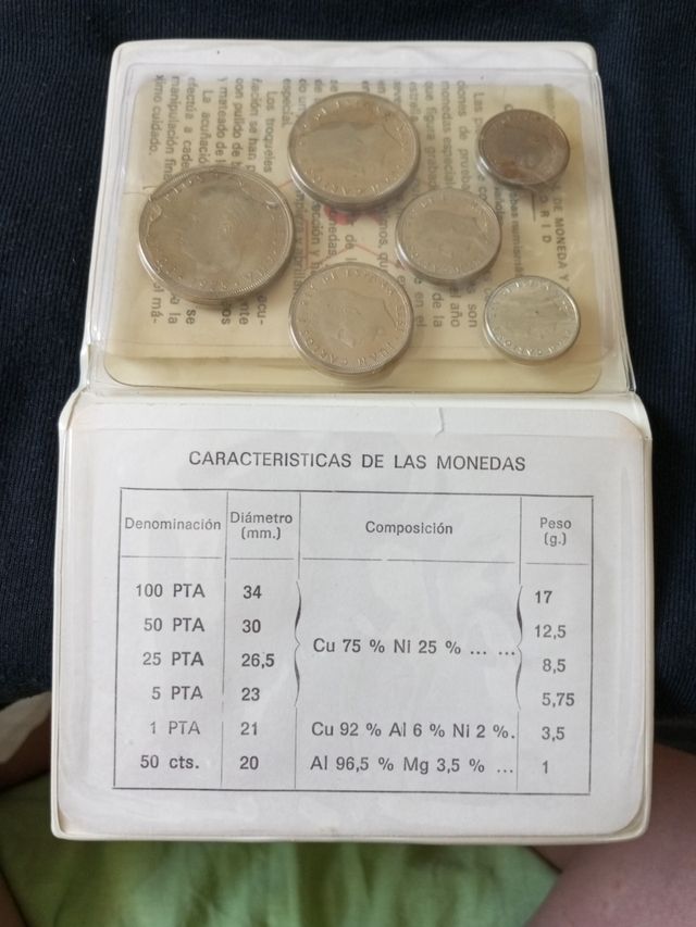 Cartilla numismaticas de pesetas Juan Carlos I