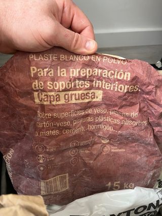 Plaste, escayola, mortero, junta, multigel