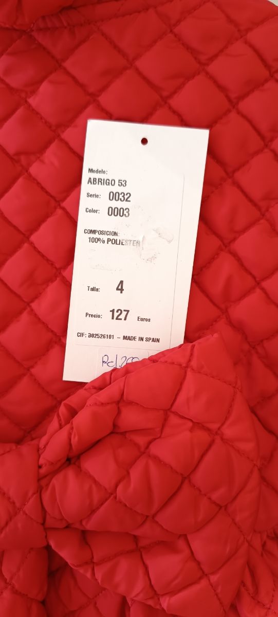 Abrigo niña La Amapola