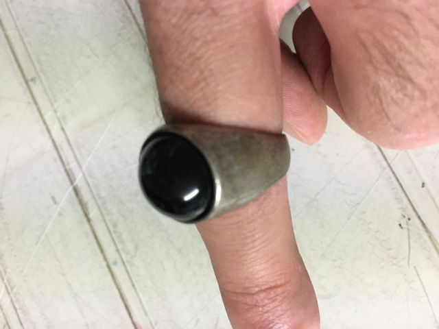 Anello uomo donna in ferro battuto fatto a mano