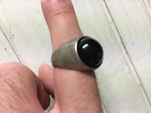 Anello uomo donna in ferro battuto fatto a mano