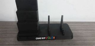 Soporte Game Boy Color + 4 porta juegos negro