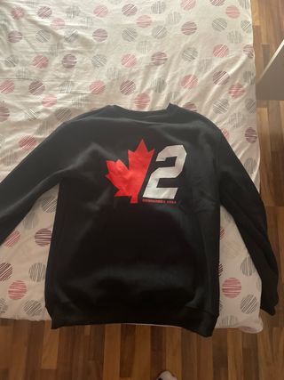 Sudadera negra talla M DSQUARED2
