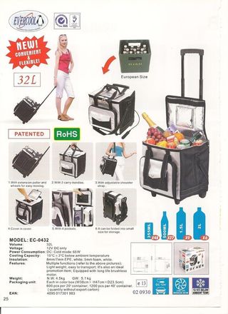 NEVERA PLEGABLE TERMOELÉCTRICA EVERCOOL 32 L