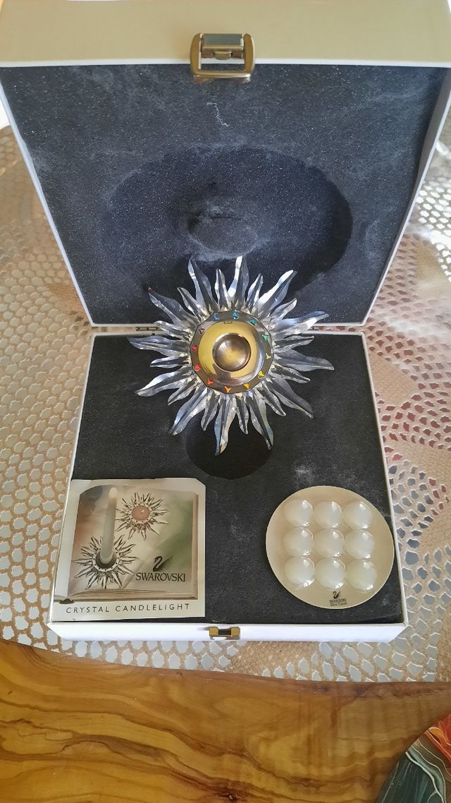 Porta candela di Swarovski 