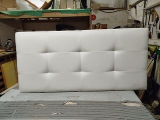 Cabecero polipiel blanco