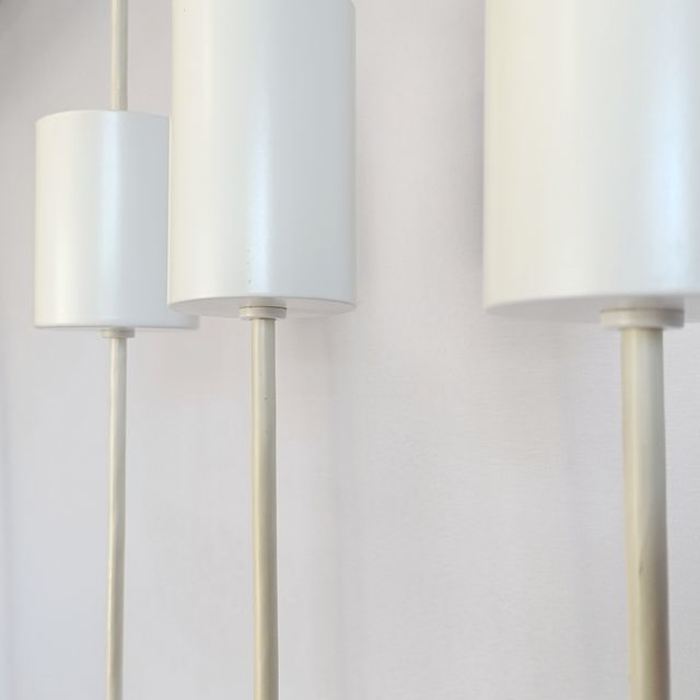 CONJUNTO DE 3 CANDEEIROS DE VIDRO 62, 40 E 30CM