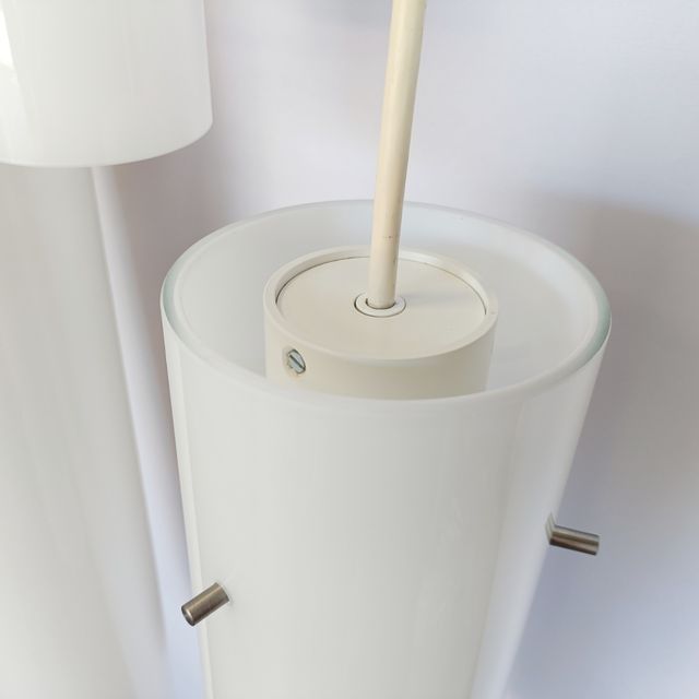 CONJUNTO DE 3 CANDEEIROS DE VIDRO 62, 40 E 30CM