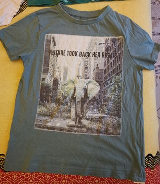 5 T-shirts 7-8 anni di varie marche