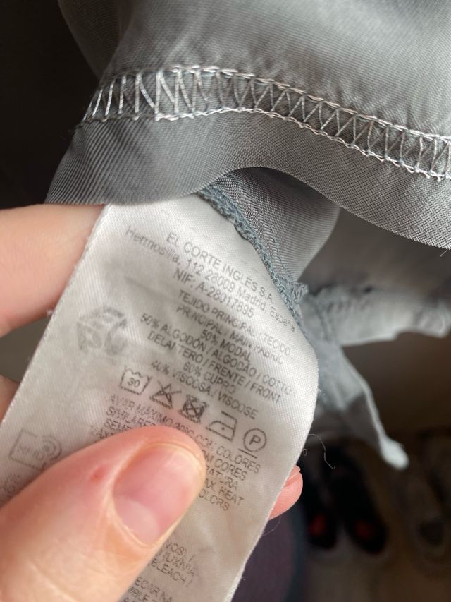 Jersey blusa verde grisacea 