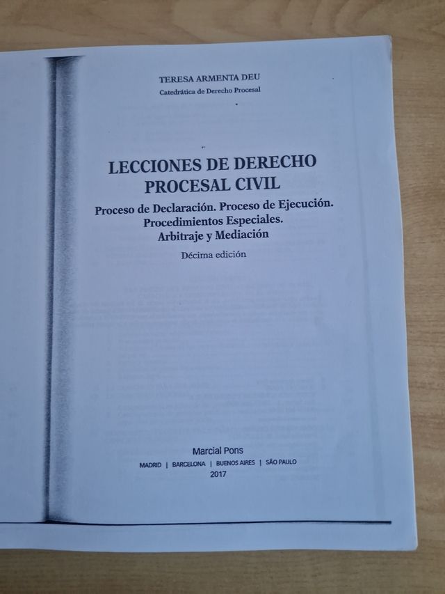Derecho procesal civil manual