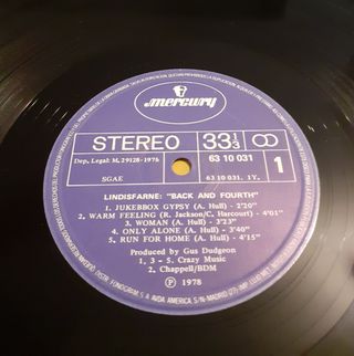 LP de Lindisfarne: "Back And Fourth" (1978)