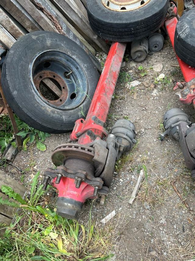 Eje semirremolque plataforma