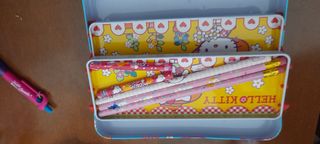 Scatola di latta porta matite hello Kitty