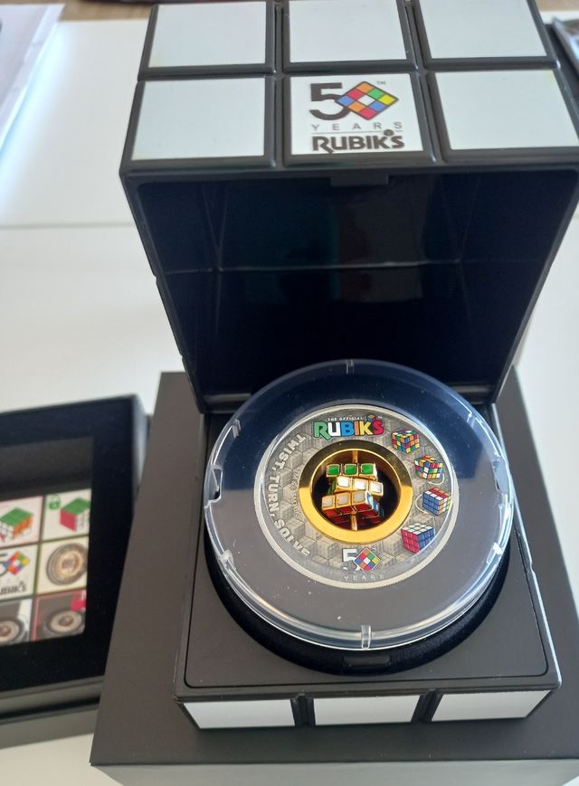 CUBO RUBIKS 2 ONZAS PLATA