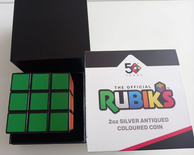 CUBO RUBIKS 2 ONZAS PLATA