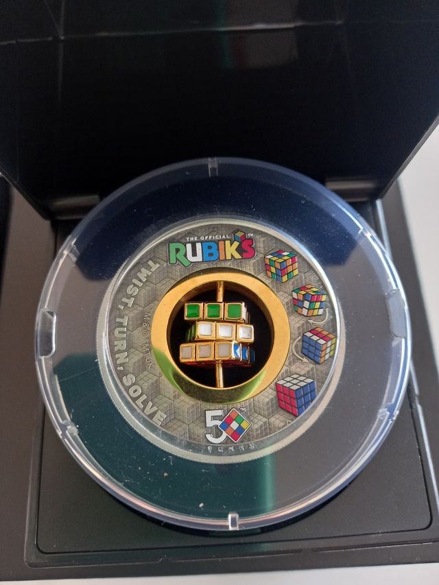 CUBO RUBIKS 2 ONZAS PLATA