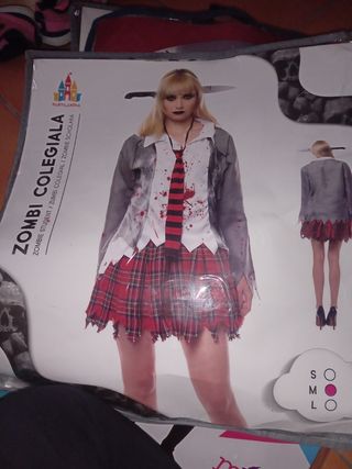 Disfraz zombie colegiala