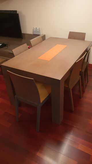 MESA COMEDOR + 6 SILLAS