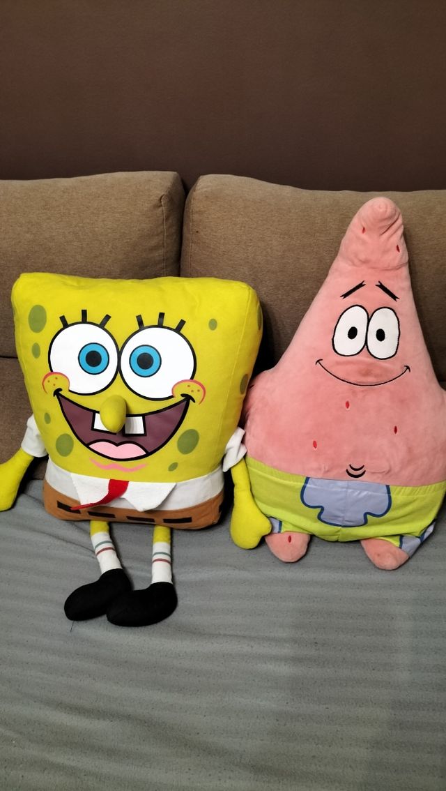 Peluches Bob esponja y patricio