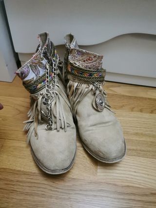 Botines beige 39 