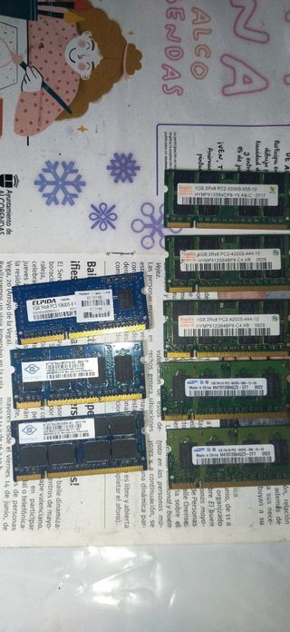Pack. Memoria RAM para portátil 