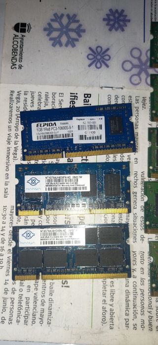 Pack. Memoria RAM para portátil 