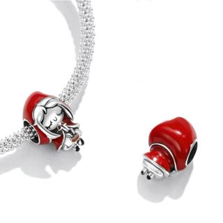 Charm de Plata S925 Caperucita Roja