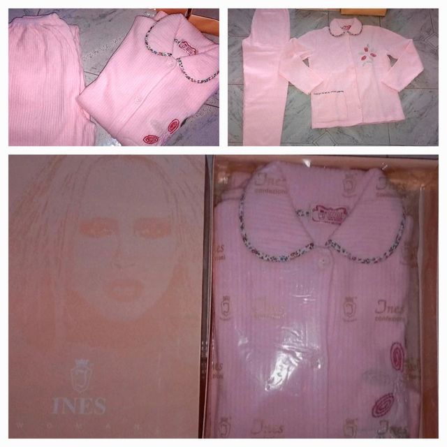 Pigiama donna invernale tg 44 rosa