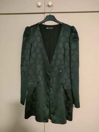 chaqueta de vestir de mujer negra