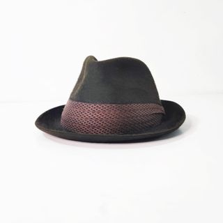 Madeso/ Sombrero Fedora paño lana marrón nº 53,5