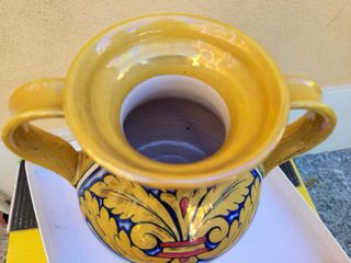 vaso ornamentale decorazione a lustro Deruta